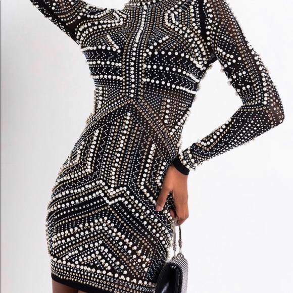 Pearl Body Con Dress - Picture 1 of 4